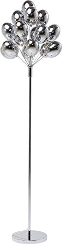 Preisvergleich Produktbild Kare Design Stehleuchte Balloons, Stehlampe, moderne Wohnzimmerlampe, Standleuchte, Deckenfluter, Silber (H / B / T) 167x38x38cm