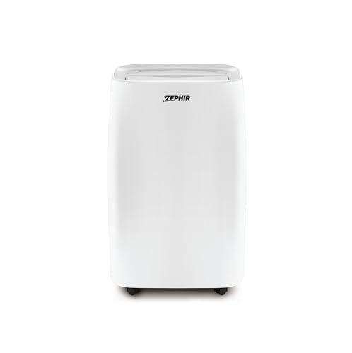 Zephir, Deumidificatore da 30 litri, 580W, Serbatoio d'acqua 6 litri, Timer 24 ore, Funzione asciugabiancheria, Auto Swing, Ventilazione, Colore bianco