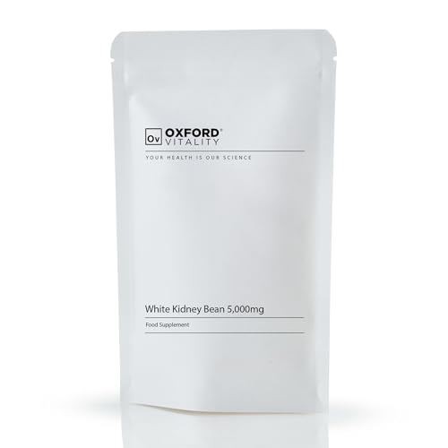 Image of White Kidney Bean Extract | 5000mg Tablets for Blood Glucose Control & Weight Loss | Oxford Vitality