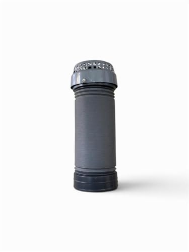 Image of 10 FEET 6 Inch (150MM) PVC Kitchen Chimney Pipe & COWL | Flexible | Plastic Duct Hose Pipe | Foldable | Stretchable | Grey color | LONGEST SIZE ONLINE | For home, kitchen, office and industrial use.
