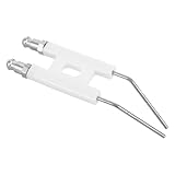 Levemolo Keramische Zündelektrode Zweizinkig mit Gewinde Elektrischer Ersatzzündstift für Flammeneffektmaschinen Bühnenfeuerstellen und Pyrotechnik