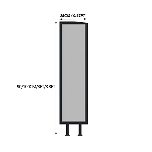 Villa Wrought Iron Stair Railing - Indoor/Outdoor Tempered Glass Staircase Handrail, Independently Installable - Black