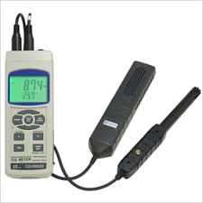 Portable Real Time Datalogger Type CO2 (Range: 0 to 6,000 ppm), Temperature & Humidity Meter for Theatre, Auditoriums, Workplace, Amphitheatre | Model: Lutron CO2-9904SD