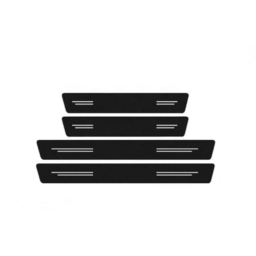 Protection de seuil en fibre carbone pour KIA Stonic : coffre et pare-chocs, lot de 5 pièces