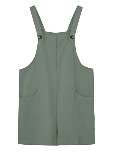 Fommykin Girl's Short Overall Kids Casual Summer Adjustable Straps Jumpsuit Shorts With Pockets #TOP1