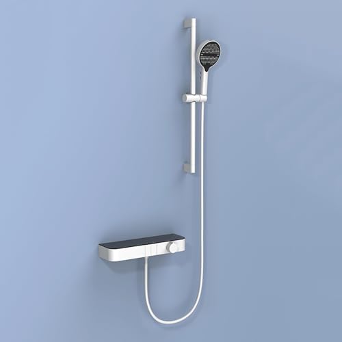 Mélangeur de douche de bain mural chromé LWX, robinet de baignoire au design durable