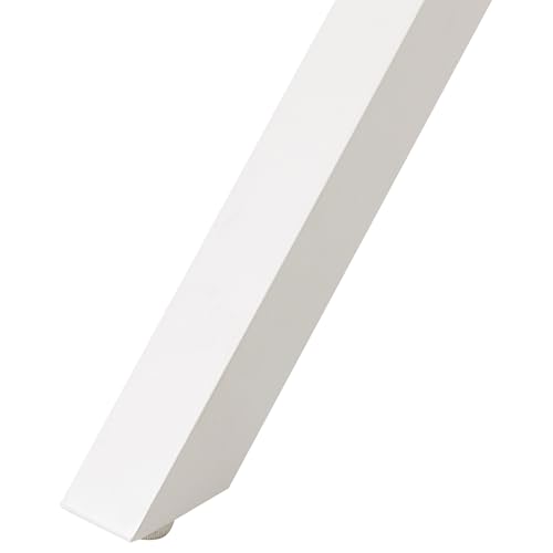 Beliani Mesa de jardín Extensible 184/244 x 90 cm Aluminio Muebles de Exterior Blanco Fanes - imagen 8