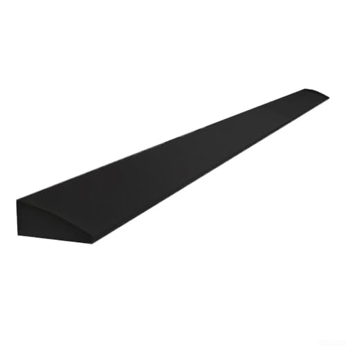 Tira de escalada, 100 cm de silicona autoadhesiva, tira de escalada de pendiente de repuesto para robot de barrido, tira flexible de umbral de rampa (negro)
