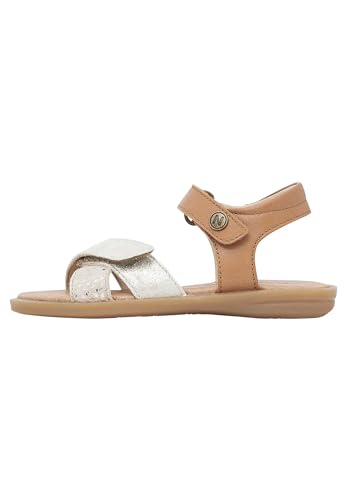 NATURINO WEEKO Leather and Suede Cognac Sandals
