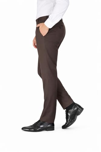 Image of Formal Pants for Men Office Wear - Premium Regular Fit Formal Trouser for Men, Boys, Gents Bottom Formal wear for Office Meeting, Party, Gathering, Wedding