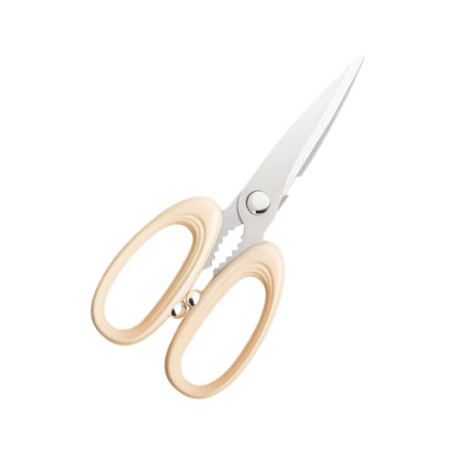 TOPPERFUN Tijeras de Cocina Inoxidable Multifuncionales Cortadoras de Carne Huesos y Verduras Ergonómico y Antideslizante Uso Doméstico y Camping