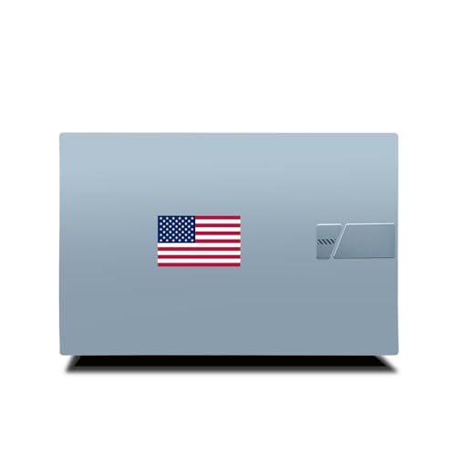 Image of Reflective 3 Pcs American Flag Stickers, 5x3 Inches Heavy Duty Patriotic USA Flag Car Decals