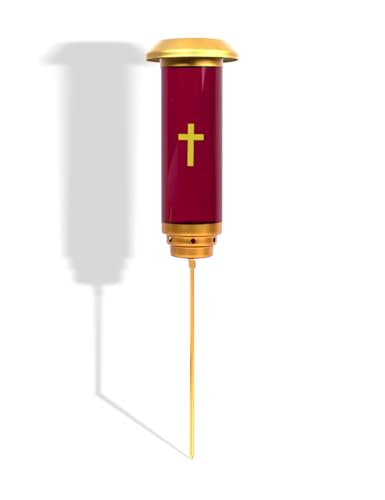 OURMEMO Solar Lights for Cemetery Graves - Solar...