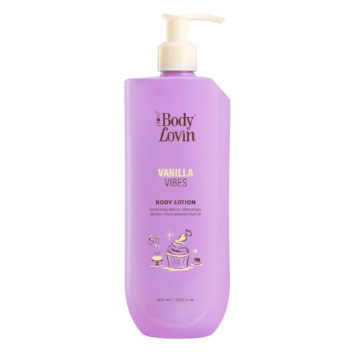 Image of Plum BodyLovin' Vanilla Vibes Body Lotion | Nourishing & Barrier-Repairing Body Lotion | Velvety Cream Formula | Ceramide Blend, Murumuru Butter & Macadamia Nut Oil | Warm Vanilla Fragrance | 400 ml