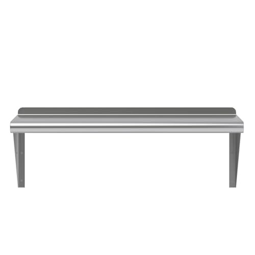 Image of AmGood 12 inch X 30 inch Stainless Steel Wall Shelf | NSF Certified Metal Shelving