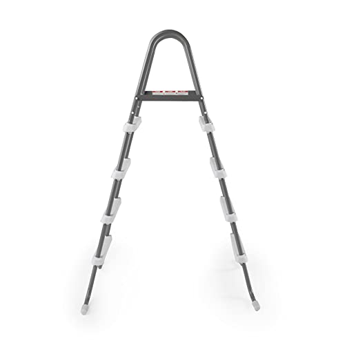 Image of Intex Steel Frame Above Ground Swimming Pool Entry /Exit Ladder for 48 inch High Wall Pools, 300 Pound Capacity, Accessory Only, Pool Not Included