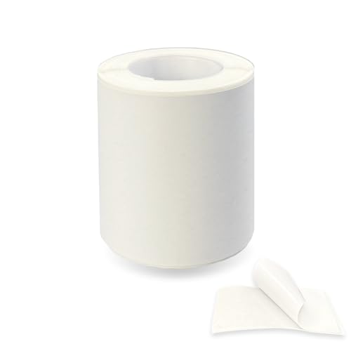 Etichette Termiche Multiuso Resistenti all'Acqua e all'Olio, Ideali per Casa, Scuola, Ufficio, 50 x 80 mm, 100 Etichette Bianche per Rotolo, Tecnologia di Stampa Senza Inchiostro
