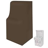 MoSundi Copertura resistente per console di gioco, 56 x 79 x 168 cm, resistente alle intemperie, alla pioggia, ai raggi UV, antipolvere, per uso esterno, grigio, beige, caffè (caffè)