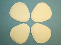 Aetna Felt Corporation 10319S Pad Felt Skived White 1/4" 100/Pk
