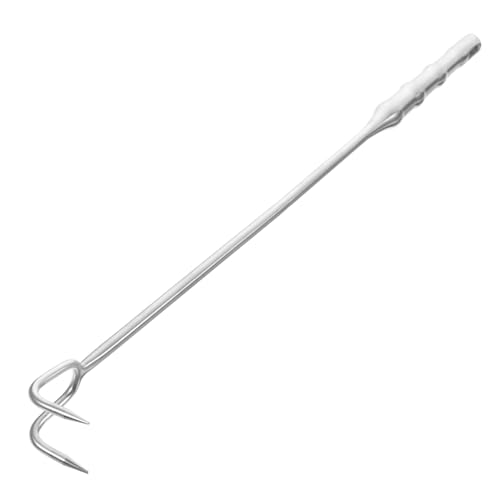 Cabilock Stainless Steel Food Flipper Hook Reusable Meat Hook for Barbecue for Hanging and Processing Poultry Pork and More Lightweight and Easy to Clean