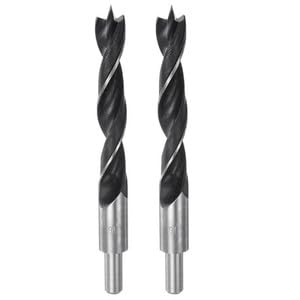 #US 2pcs Brad Point Drill Bits 16mm Dia #45 Steel Round Shank Wood Drilling