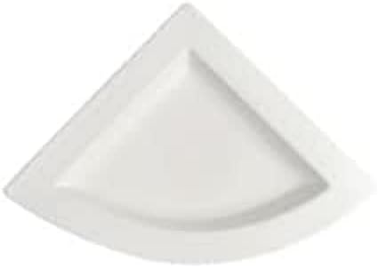 Villeroy & Boch, Newwave, Triangular Dinner Plate, 22 X 22 cm, Premium Porcelain, White