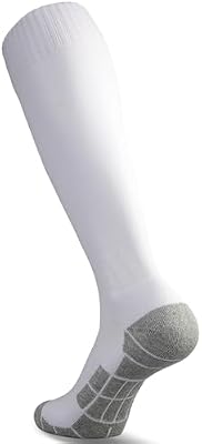 CWVLC Soccer Socks Mens Womens Rugby Sport Softball Team Athletic Knee High Long Tube Cotton Compres...