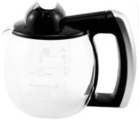 DeLonghi 4 Cup Glass Carafe, Black