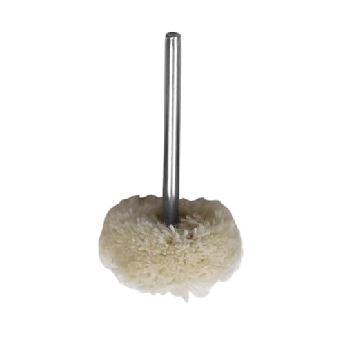 Tête de polissage en laine sur tige 3mm pour outil rotatif dremel