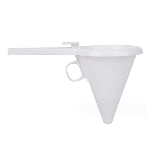 ASTRQLE White Chocolate Funnel, Adjustable Baking Tool, 9.5cm/3.74inch Diameter, 5.3inch Height, Plastic, Suitable for Batter, Icing Cream, Liquid Chocolate