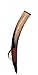 BRANDED Traditional Handcrafted Buffalo Cheer Reed Horn Hunting Horn Boot Ball Fen Cheering Horn Trumpet 16-19" with Lather Holder