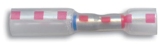 Sherco-Auto Clear Heat Shrink & Crimp 2-1 Butt Connector 16-14 Gauge - 5 Pack - Made in USA