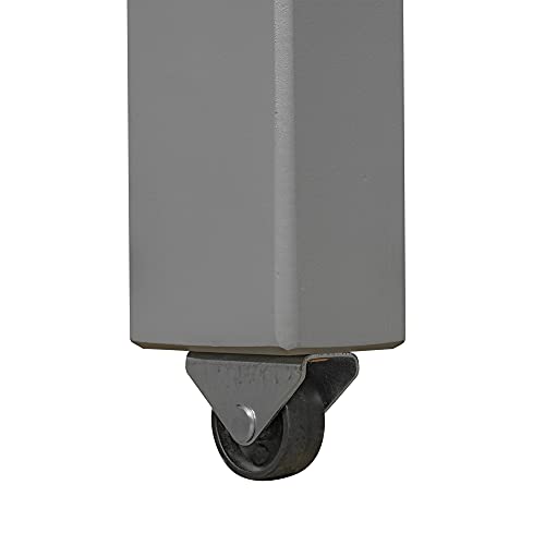 Artist Unknown Wszjj Twin Size Bed Frame Low Study Loft Bed With Cabinet And Rolling Portable Desk 78" L X 43" W X 45" H White/Gray/Espresso (Color : A) #TOP6