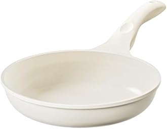 Redchef Ceramic Frying Pan, Small Nonstick Frying Pan, Non Stick Pans for Eggs & Omelets, PFOA & PFAS-Free, Fast & Even Heat, Compatible with All Cooktops, Dishwasher Safe, Beige White, 9.5"