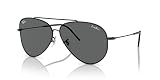 Ray Ban Mixte Aviator Reverse Lunettes de Soleil, Noir, 59 mm