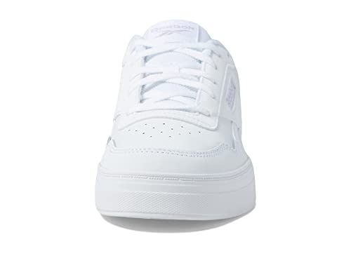 Image of Reebok Women's Court Advance Sneaker, White /Purple Oasis, 10