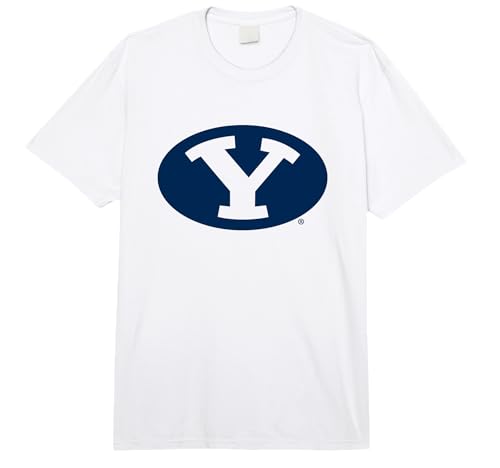 BYU Cougars Icon Logo Officially Licensed Comfort Colors Adult Heavyweight T-Shirt