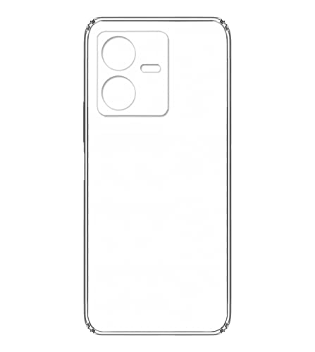 Image of Transparent Soft Silicone TPU Flexible Back Cover Compatible with Vivo Y22