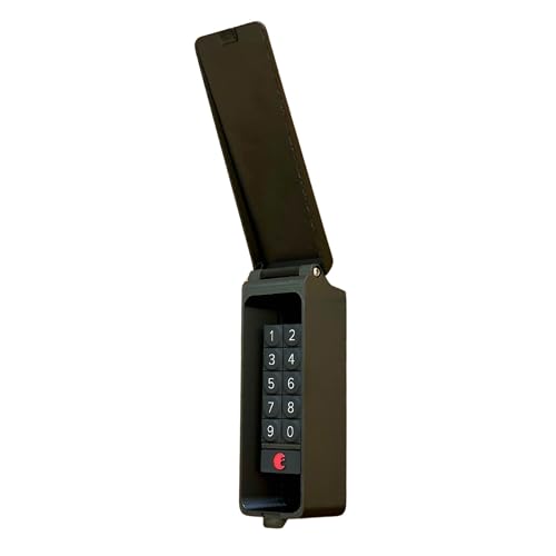 TwoUP Tech Keypad Enclosure for August/Yale & Wyze Lock Keypad - Weather-Resistant Fully Enclosed Outdoor Housing with Magnetic Clasp (Jet Black)