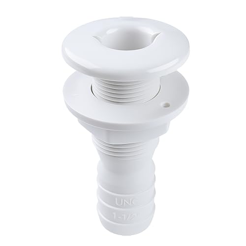 Raccord de coque Seaflo blanc 1-1/2" : raccordement de plomberie pour pompe de cale de bateau