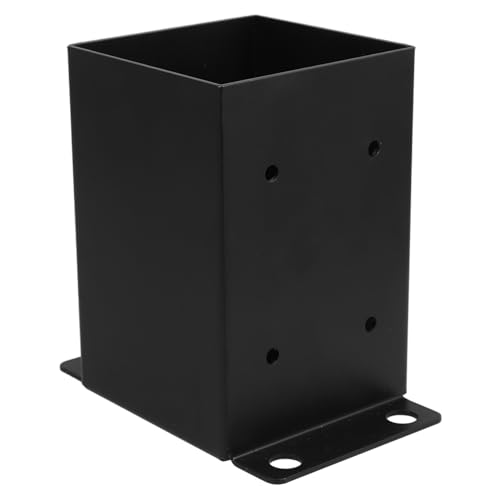 IWOWHERO Post Base Plate Sturdy Wood Pavilion Column Base Bracket Fence Post Anchor Ground Spike for Deck Railing