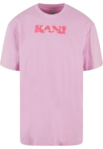 Karl Kani Camiseta para hombre KM242-027-2 Signature Retro, Rosa, XL Grande Alto