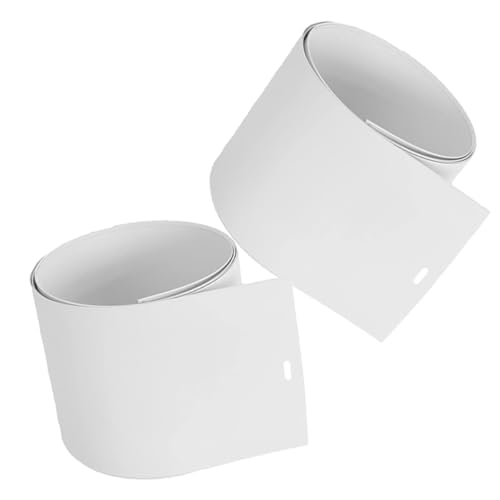 Alipis Recambios 2 Piezas de PVC Blanco Lamas Persianas Verticales Fáciles de Instalar sin Herramientas para Cortinas y Estores para Ventanas y Puertas