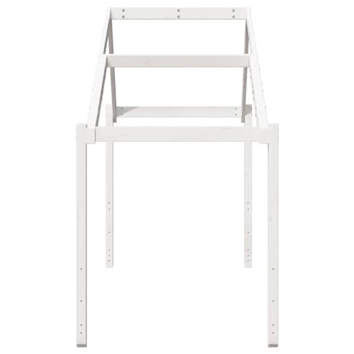 Vidaxl Tetto Letto Bambini Bianco 213X85,5X144,5Cm Legno Massello Pino, Tetto Per Letto, Tettoia Per Letto Bambini, Baldacchino Per Letto Bambini - 5