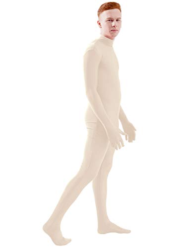 Image of Ensnovo Mens Mock Neck Full Body Unitard Spandex Zentai Suits Costumes