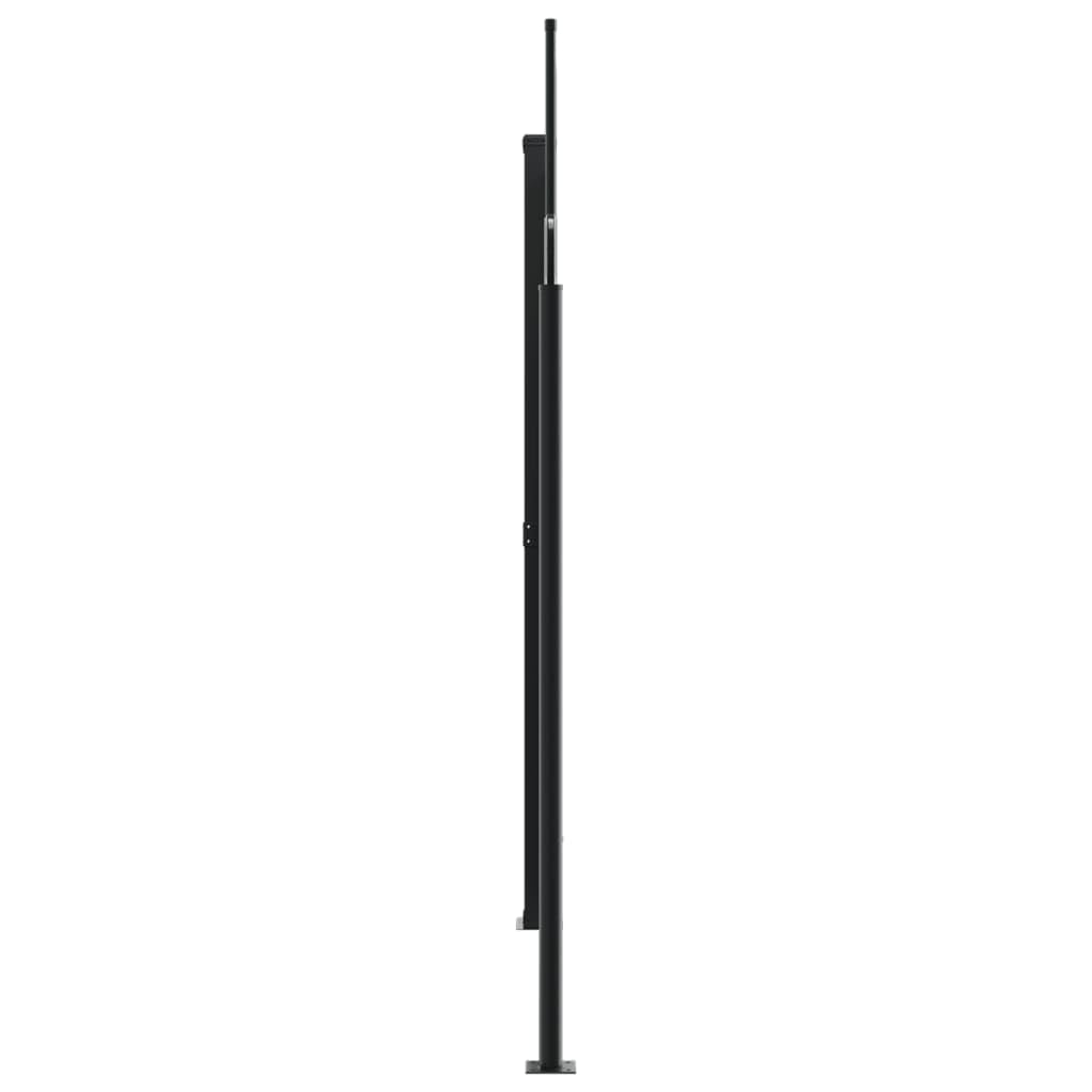 Tenda laterale estensibile, colore rosso, 200 x 1000 cm, resistente ai raggi UV, impermeabile, per balcone, terrazza, protezione da sguardi indiscreti, mobili da giardino, protezione dal