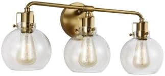 Feiss Generation Lighting-Sean Lavin-3 Light Bath Vanity in Transitional Style-24 Inch Wide by 9.63 Inch Tall-Burnished Brass