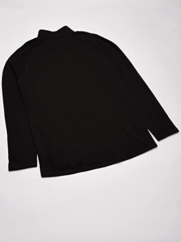 Image of Carhartt Mens Force Relaxed Fit Long Sleeve Quarter Zip Pocket T-Shirt (Big & Tall) Work Utility T Shirt, Black, 4X-Large US