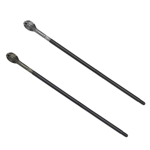 LIFKOME 2 Piezas Bastones de Disfraz con Cabeza de Serpiente para Halloween Accesorios de Fiesta y Representación Infantil LIFKOME 2 Piezas Bastones de Disfraz con Cabeza de Serpiente para Halloween Accesorios de Fiesta y Representación Infantil