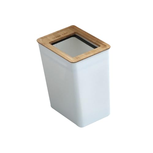 Seau à ordures en plastique Cabilock avec anneau de fixation pratique pour bureau